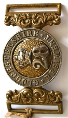 Lot 142 - A Victorian Brass and Silver Belt Buckle, to the 28th (North Gloucestershire) Regiment