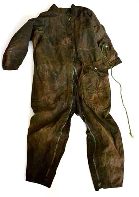 Lot 165 - A Second World War British SOE (Special Operations Executive) Camouflage Jump Suit, with...