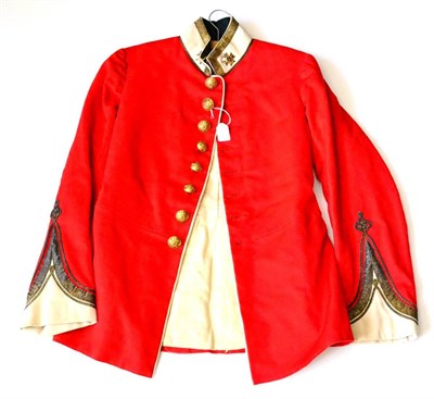 Lot 172 - An Edwardian 1891 Pattern Scarlet Frock Coat to an Officer of the Nottinghamshire and...