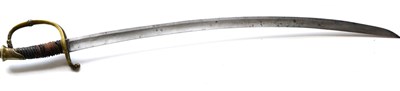 Lot 225 - A Russian M-1826 Infantry Officer's Dress Sword, the curved single edge blade, length 73 cm,...