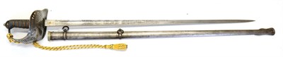 Lot 234 - A Victorian 1897 Pattern Infantry Officer's Sword, the 82cm single edge fullered steel blade...