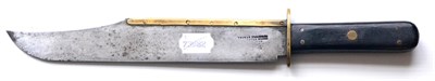 Lot 261 - An Early 20th Century Bowie Style Knife, the hatchet-tipped blade stamped, ";Thomas Ellin &...