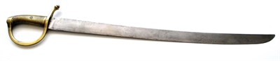 Lot 266 - A 19th Century Sidearm, the 63cm single edge curved steel blade stamped 2ND ?A to the ricasso,...