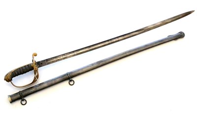 Lot 292 - A Good Victorian 1845 Pattern Infantry Officer's Sword, the 81.5cm single edge fullered steel blade