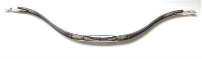 Lot 331 - A Modern Indian Steel Bow, made in two sections screwing together at the grip, with acid etched...