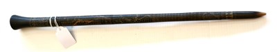 Lot 358 - An Early 20th Century Northern Indian Sectional Buffalo Horn Staff, with plain swollen head and...