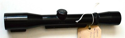 Lot 373 - A Schmidt Bender (Geco) 4x Rifle Scope, No.K29754, with three point sniper reticle