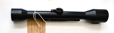 Lot 374 - A Carl Zeiss Jena Zielsechs 6x Rifle Scope, No.92875, with three point sniper reticle