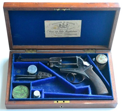 Lot 400 - A Beaumont-Adams 54 Bore Five Shot Percussion Double Action Revolver by W H Blanch, Liverpool,...