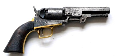 Lot 432 - A Good Example of a Belgian Copy of an 1848 Colt Five Shot Percussion Revolver, the 10cm...