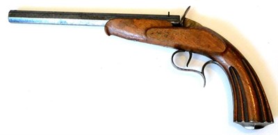 Lot 437 - A Flobert Type .28 Calibre Rimfire Saloon Target Pistol by Robert Watmough of Manchester, the...