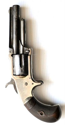 Lot 446 - A Marlin ";Standard"; .32 Calibre Rimfire Five Shot Pocket Revolver, the 7.5cm cylindrical...