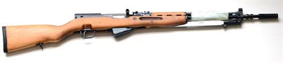 Lot 453 - A Deactivated Yugoslavian M59/66 Assault Rifle, numbered U-680108, with hinged magazine cover,...