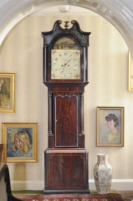 Lot 540 - A Mahogany Eight Day Longcase Clock, signed W Bellman, Broughton, circa 1815, the good coloured...