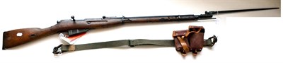 Lot 457 - A Deactivated Mosin-Nagant 1891/30 7.62x54mm Rifle, numbered NM114, with bayonet, webbing sling and