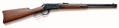 Lot 458 - A Modern Winchester 32-40 Lever Action Repeating Saddle Ring Carbine, 1864, numbered 170160,...