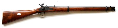 Lot 468 - A 19th Century Percussion Cavalry Carbine, the 64cm steel barrel stamped DEACTIVATED, with V...