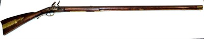 Lot 477 - A 19th Century American Flintlock Kentucky Rifle, with 108cm octagonal section steel barrel,...