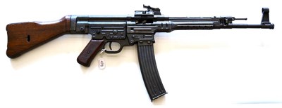 Lot 478 - A Deactivated German MP44 Assault Rifle, stamped 6425 ad/44, MP44, with waffenamt eagle over WaA21