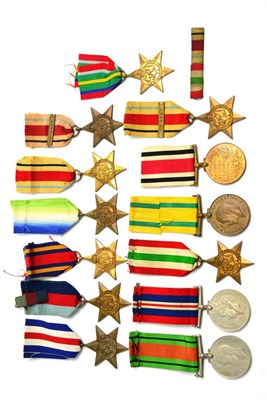 Lot 25 - A Collection of Eleven Second World War Medals, comprising The Africa Star (3), one with 1st....