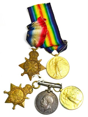 Lot 38 - A First World War Trio, awarded to 22021 GNR:J.W.SMITH. R.F.A., comprising 1914-15 Star,...