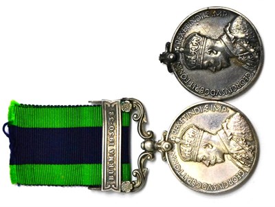 Lot 64 - An India General Service Medal 1909, with clasp BURMA 1930-32, awarded to 6283430...