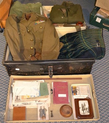 Lot 97 - A Collection of Medals, Militaria and Military Uniforms, including a First World War pair...