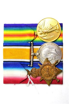 Lot 107 - A First World War Trio, 908. PTE.A.C.METSON. ESSEX YEO., comprising 1914-15 Star, British War Medal