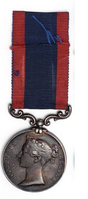 Lot 111 - A Sutlej Medal 1846, for SOBRAON 1846, awarded to Sepoy Jubbar.Khan 3th L.I.