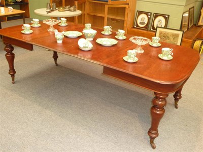 Lot 555 - A Victorian Mahogany Extending Dining Table, 3rd quarter 19th century, the rounded rectangular...