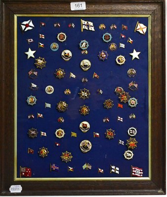 Lot 161 - A Collection of Approximately Seventy Nine Gilt Metal and Enamel Sweetheart and Lapel Badges,...