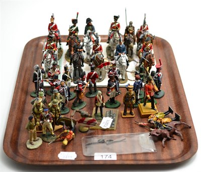 Lot 174 - A Collection of delPrado Cold Painted Die Cast White Metal Military Figures, including...