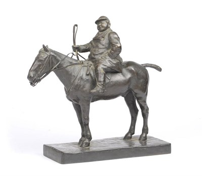 Lot 560 - C Lutyens: Mr Jorrocks on Horseback, signed and dated (18)90, inscribed on the side of the...