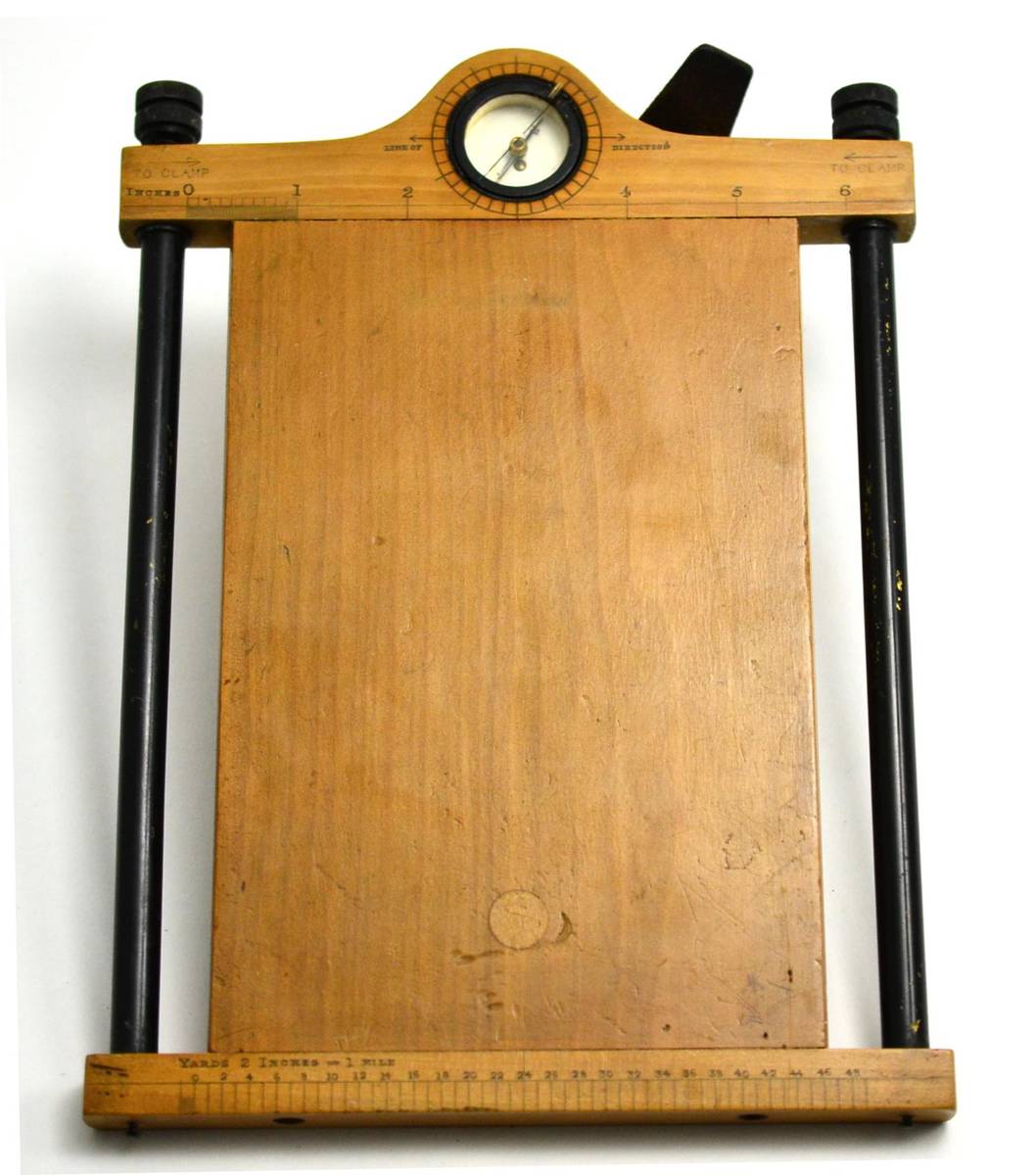 Lot 184 - A First World War Boxwood Clinometer by Houghton Ltd., London, stamped with broad arrow,...