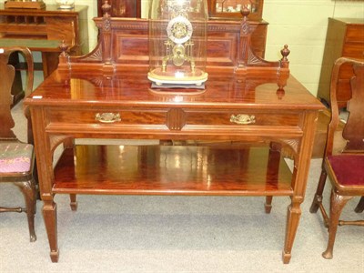 Lot 561 - A Victorian Mahogany Serving Table, late 19th century, stamped Gregory & Co, 212 & 214 Regent...