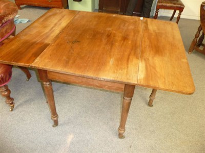 Lot 563 - An Early Victorian Mahogany Pembroke Table, mid 19th century, the rectangular top with two...