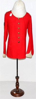 Lot 262 - A Victorian Sergeant's Crimson Full Dress Tunic, with white stand-up collar, cuffs and shoulder...