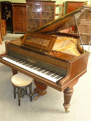 Lot 571 - John Broadwood & Sons: A Victorian 6'2" Rosewood Cased Grand Piano, raised on ring turned...