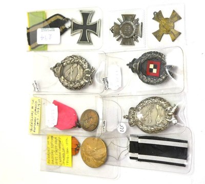 Lot 294 - A Collection of Eight Imperial German Awards, including an Iron Cross, Second class, Pilot's...