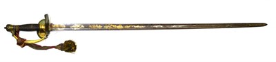 Lot 336 - A 1796 Pattern Infantry Officer's Sword by Reddell & Bate, Birmingham, the 80cm single edge...