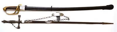 Lot 352 - A Victorian 1827 Pattern Infantry Officer's Sword, the 78.5cm single edge steel blade with...