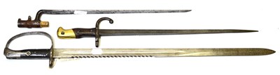 Lot 359 - A French Mle 74 Epee Bayonet, No.28544 (lacking scabbard); an 1879 Pattern Martini Henry...