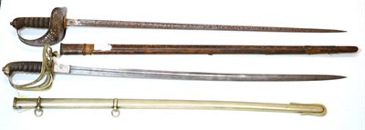 Lot 360 - A Victorian 1827 Pattern Infantry Officer's Dress Sword, the 81.5 cm single edge blade etched...