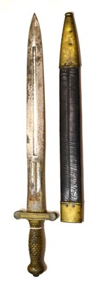 Lot 368 - An American Ames 1832 Pattern Artillery Short Sword, the slightly swelling double edge blade,...