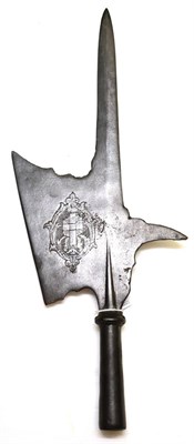 Lot 375 - A Late 19th Century Halberd Head in the 17th Century Style, with central spike of flattened diamond