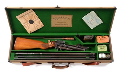 Lot 415 - PURCHASER MUST BE 18 YEARS OR OVER A Webley Mark II Service Air Rifle, the trigger guard...