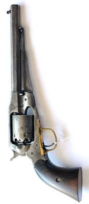 Lot 430 - A Remington New Model Army .44 Calibre Six Shot Percussion Single Action Revolver, the 20cm...