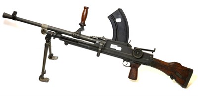 Lot 472 - A Deactivated Bren Mk.I M Light Machine Gun by Inglis, dated 1942, numbered 318483 and 47982,...