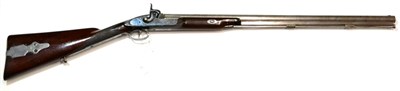 Lot 498 - A 19th Century Percussion Small Game Hunting Carbine,the 63.5cm damascine twist barrel with...