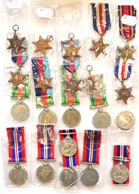 Lot 19 - Twenty One Single Second World War Medals, comprising four 1939-45 Stars, Africa Star, Burma...